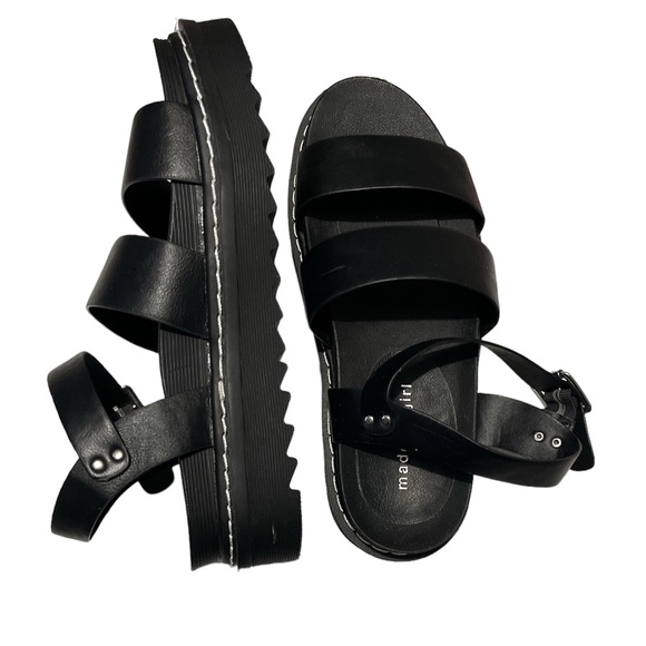 New!!Madden Girl Dazze Strappy Platform Sandals in Black Paris Shoes/Size 8.5 - Picture 5 of 6